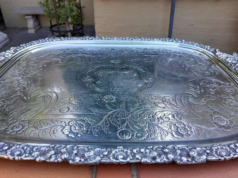A 20th Century Large Electroplate Tray