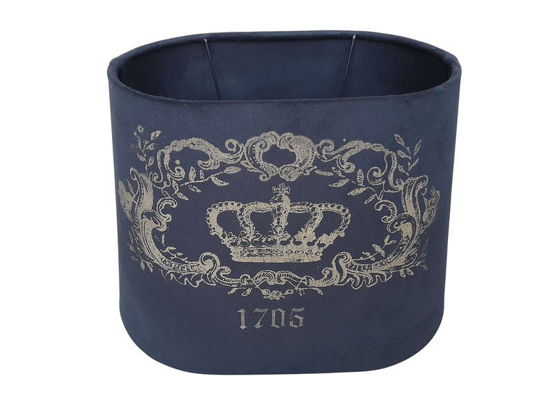 A Black And Gold Crown Hand-Made Lampshade