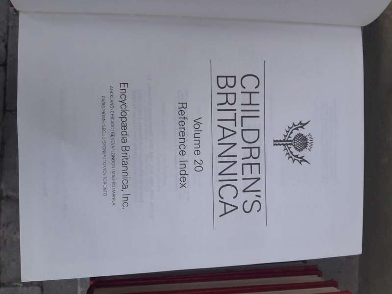 A 20th Century Set of Nineteen (19) Volumes of Childrens Britannica Encyclopaedia Books