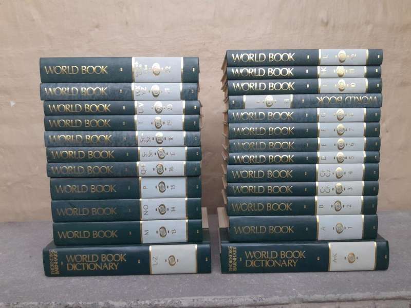 A 20TH Century Set of Twenty Four (24) Volumes of a Complete Set of World Book Encyclopaedia incl...