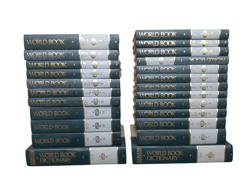 A 20TH Century Set of Twenty Four (24) Volumes of a Complete Set of World Book Encyclopaedia incl...