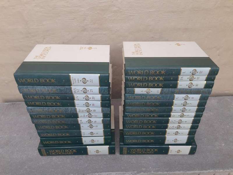 A 20TH Century Set of Twenty Four (24) Volumes of a Complete Set of World Book Encyclopaedia incl...