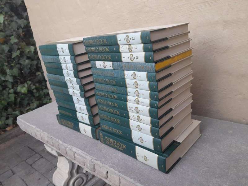 A 20TH Century Set of Twenty Four (24) Volumes of a Complete Set of World Book Encyclopaedia incl...