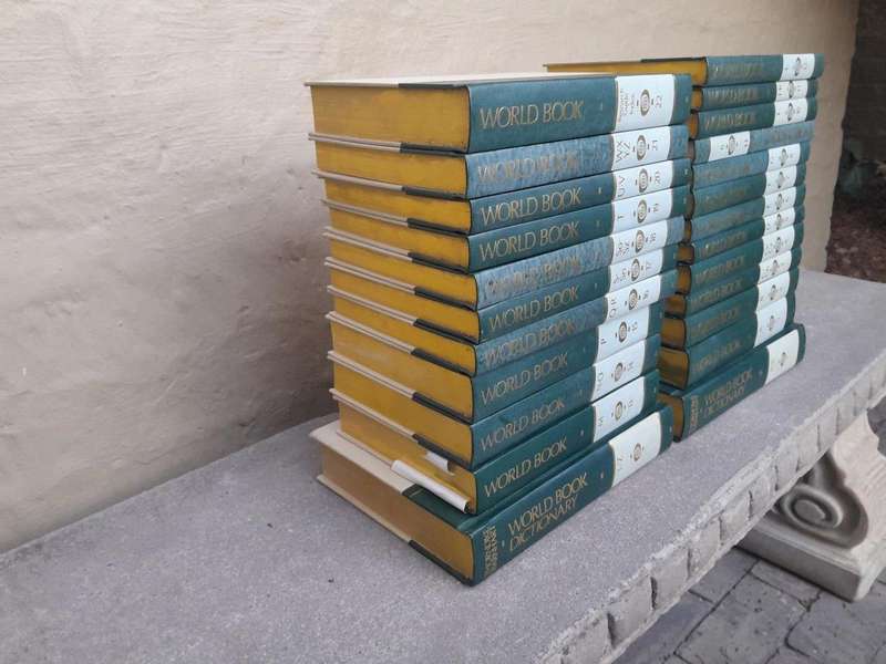A 20TH Century Set of Twenty Four (24) Volumes of a Complete Set of World Book Encyclopaedia incl...