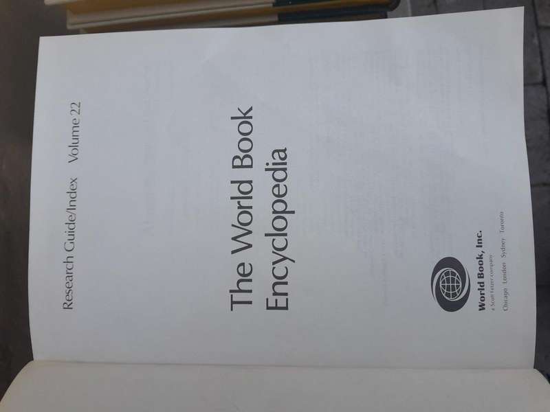 A 20TH Century Set of Twenty Four (24) Volumes of a Complete Set of World Book Encyclopaedia incl...