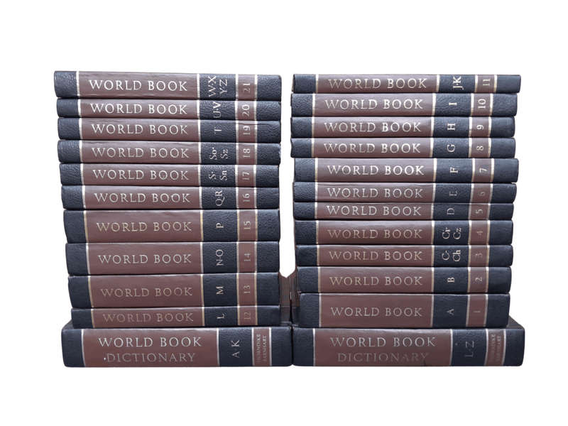 A 20TH Century Set of Twenty Three (23) Volumes of a Complete Set of World Book Encyclopaedia inc...