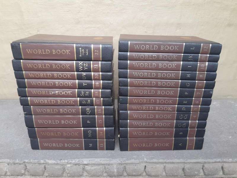 A 20TH Century Set of Twenty Two (22) Volumes of a Complete Set of World Book Encyclopaedia