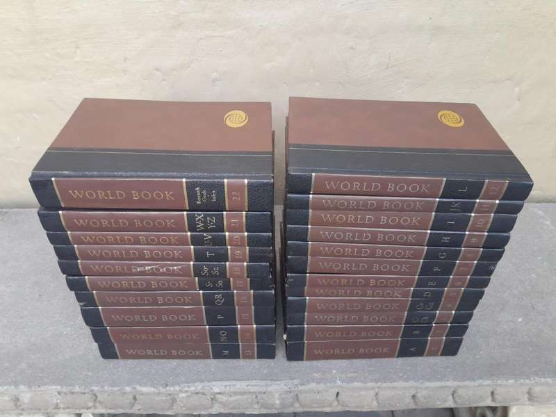 A 20TH Century Set of Twenty Two (22) Volumes of a Complete Set of World Book Encyclopaedia