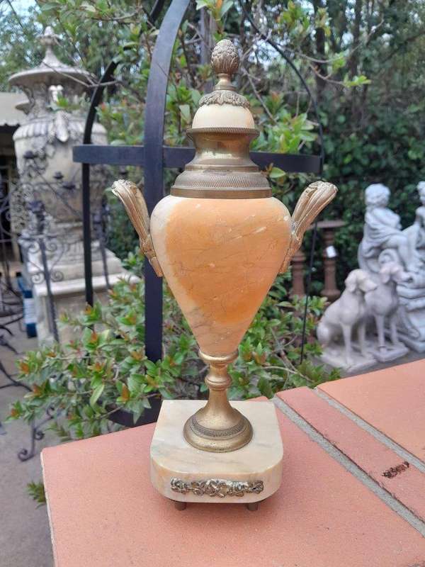A 19th Century French Pair of Marble and Gilt Urns ND