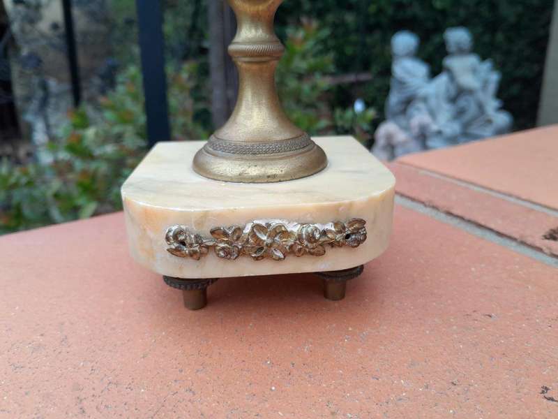 A 19th Century French Pair of Marble and Gilt Urns ND