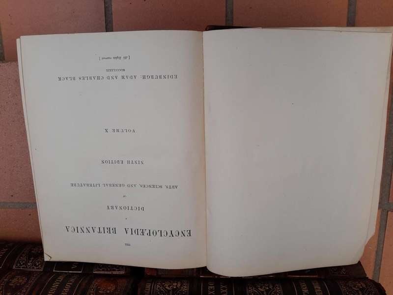 An Antique Set Of Twenty-Five (25) Books With Index Circa Late 1870s 9th Edition Encyclopaedia ...