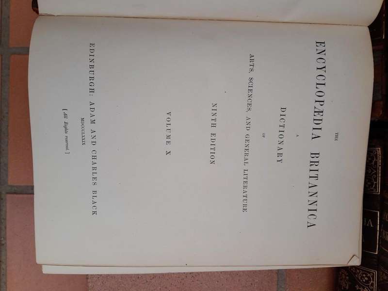 An Antique Set Of Twenty-Five (25) Books With Index Circa Late 1870s 9th Edition Encyclopaedia ...