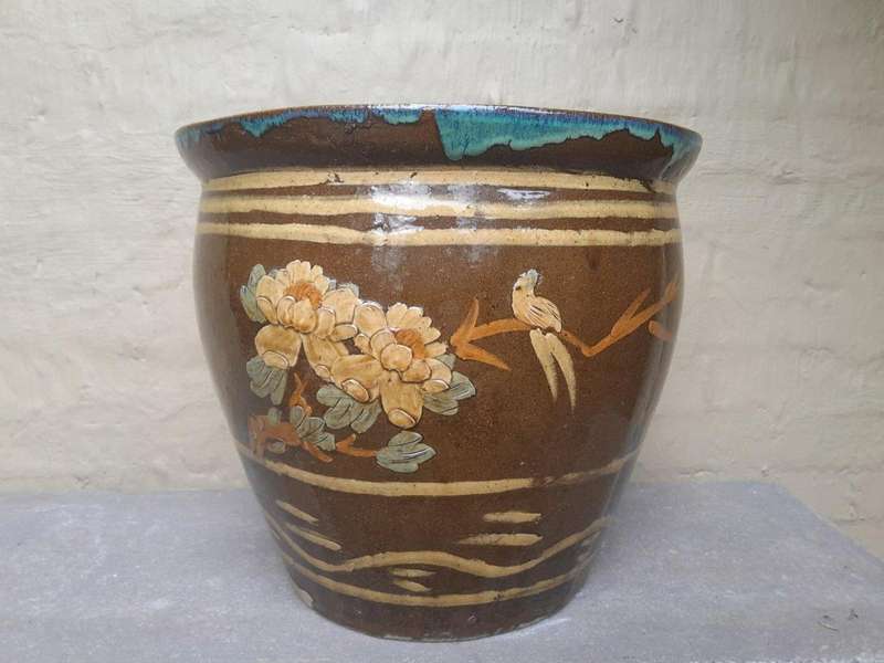 A 20th Century Pair Of Chinese Jardinieres Of Large Proportions