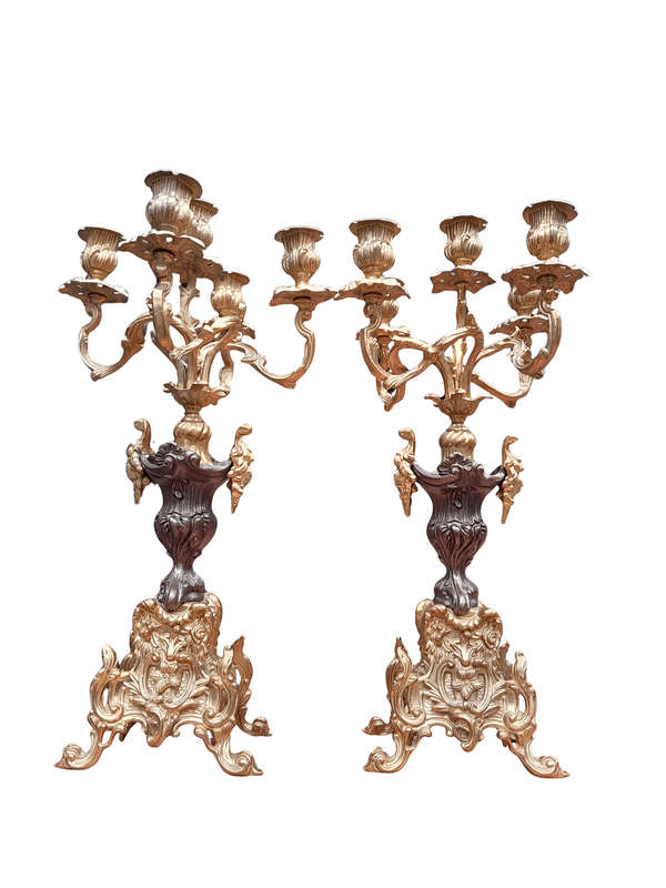 A Pair Of 20th Century French Style Candelabras
