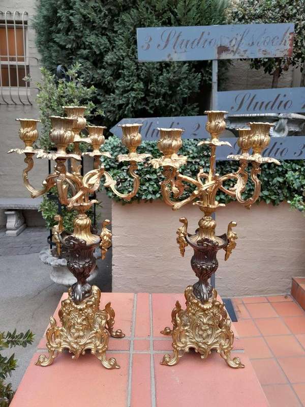 A Pair Of 20th Century French Style Candelabras