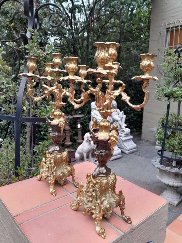 A Pair Of 20th Century French Style Candelabras