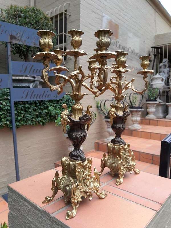 A Pair Of 20th Century French Style Candelabras