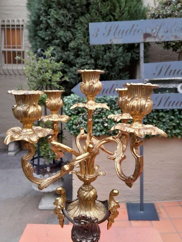 A Pair Of 20th Century French Style Candelabras