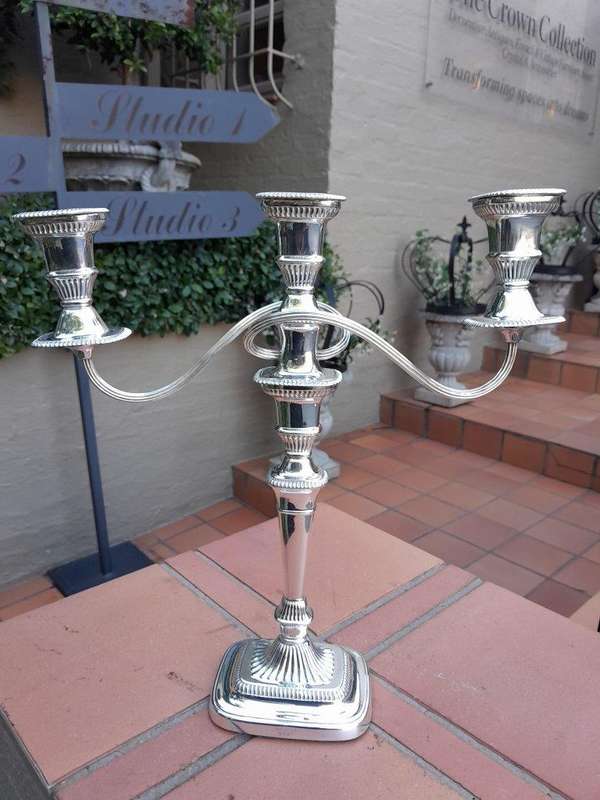 A Regency Style Silver-Plated Mappin And Webb Candelabra