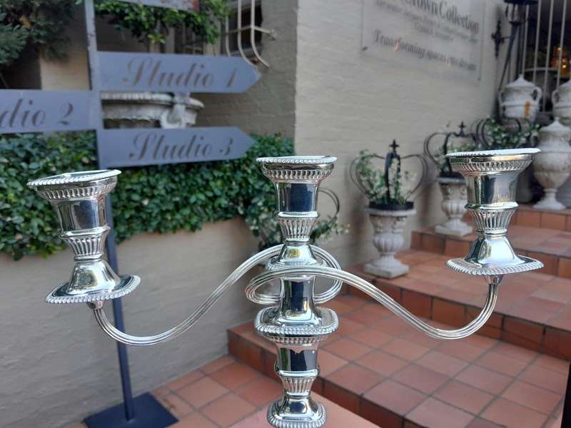 A Regency Style Silver-Plated Mappin And Webb Candelabra