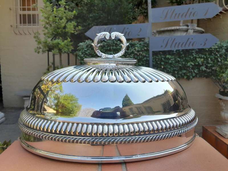 A 19th Century Old Sheffield Silver-Plate Food Dome