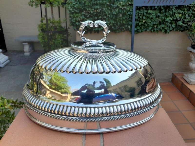 A 19th Century Old Sheffield Silver-Plate Food Dome