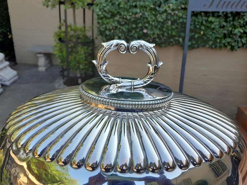 A 19th Century Old Sheffield Silver-Plate Food Dome