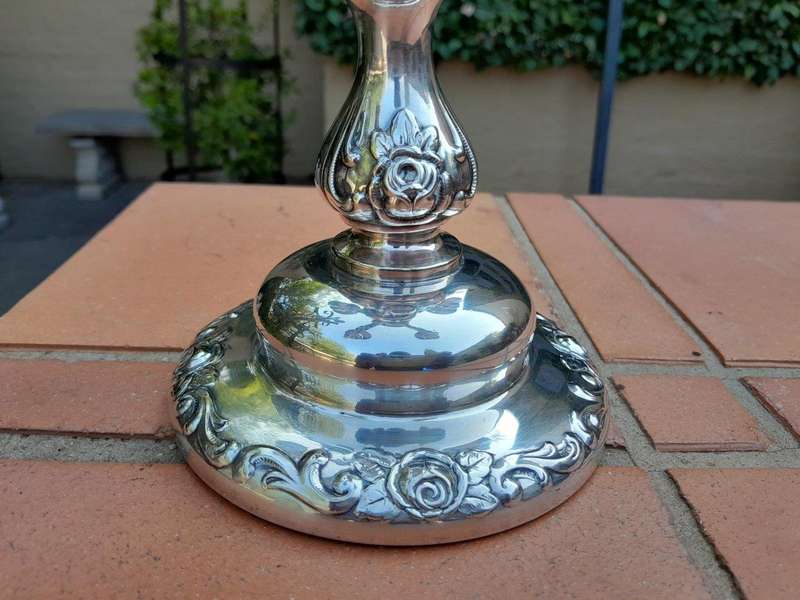A 20th Century Pair of Silver-Plated Candelabras