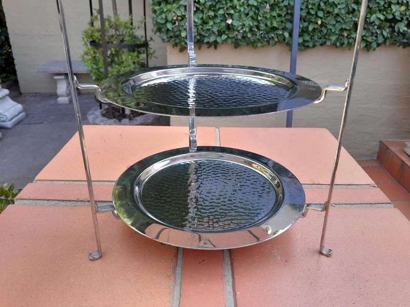 A 20th Century Silver-Plate Cake / Food Circular Stand
