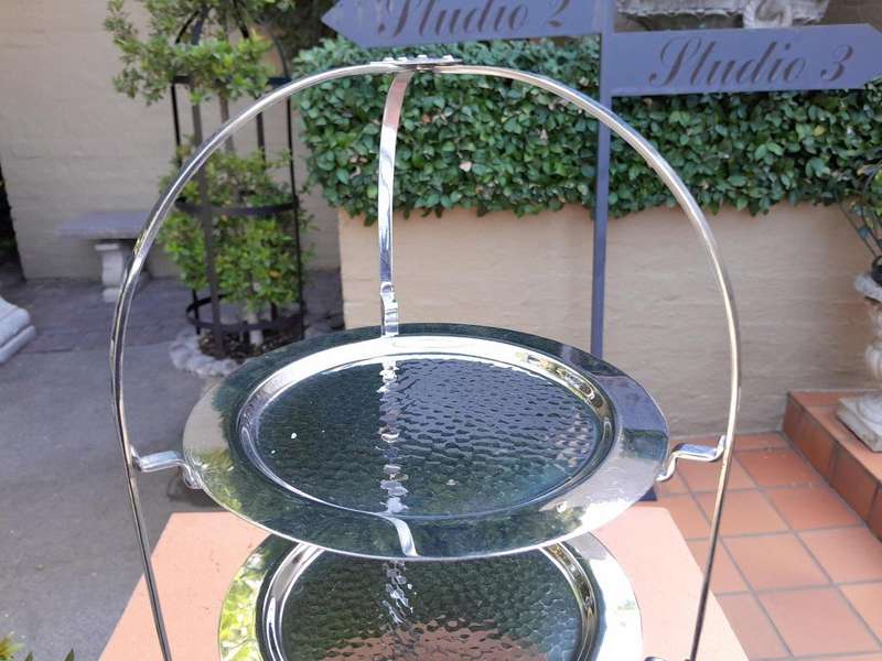 A 20th Century Silver-Plate Cake / Food Circular Stand