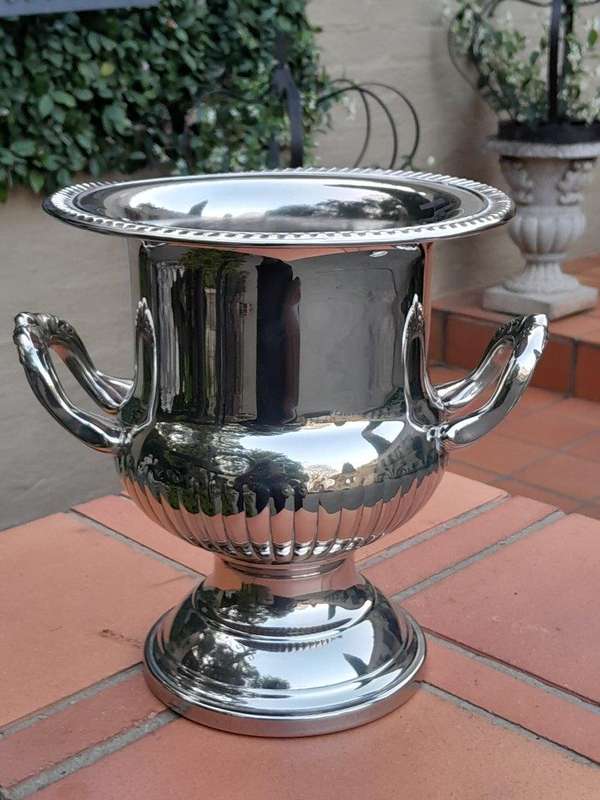 A 20th Century Silver-Plate Champagne / Wine Cooler with Handles