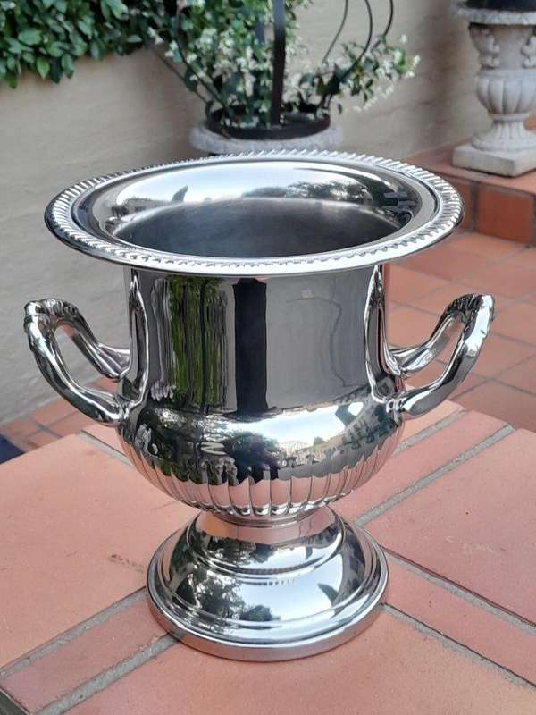 A 20th Century Silver-Plate Champagne / Wine Cooler with Handles