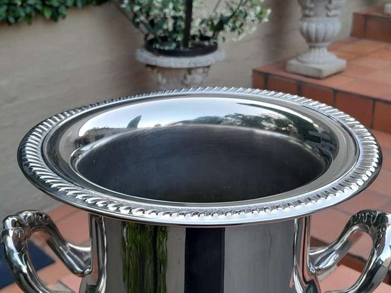 A 20th Century Silver-Plate Champagne / Wine Cooler with Handles