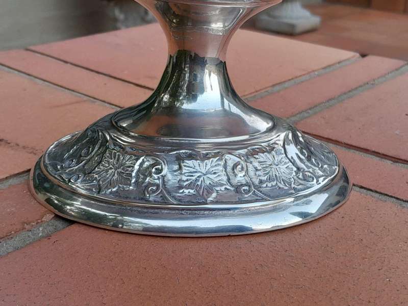 A 20th Century Large Silver-Plate Centre Bowl With Handles