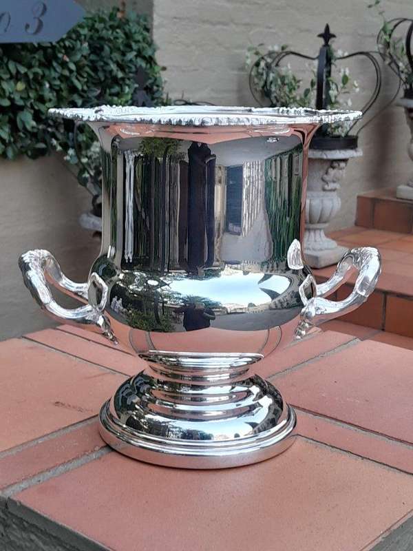 A 20th Century Silver-Plate Champagne / Wine Cooler with Handles