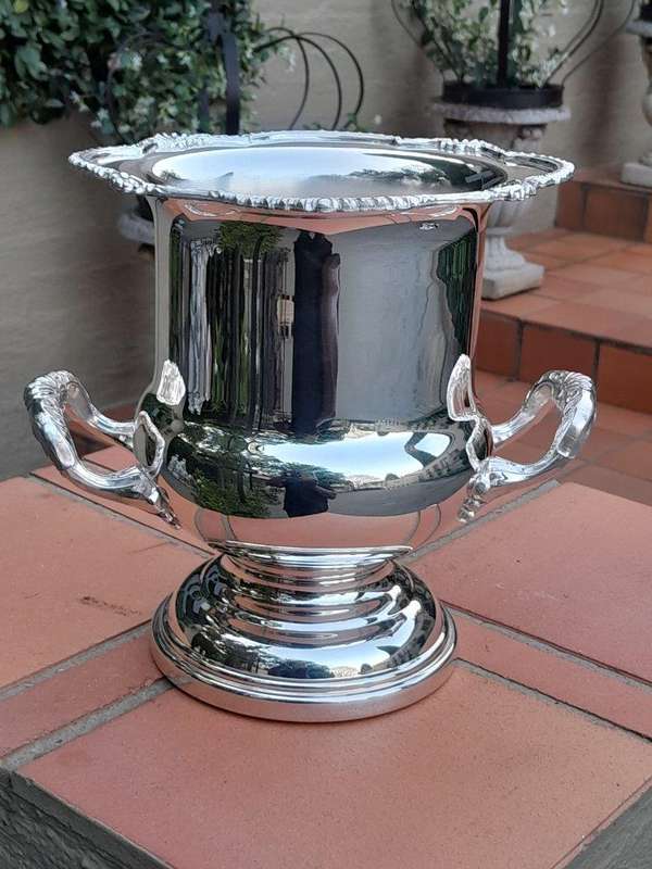 A 20th Century Silver-Plate Champagne / Wine Cooler with Handles