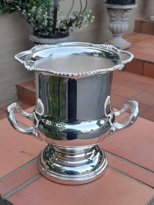 A 20th Century Silver-Plate Champagne / Wine Cooler with Handles
