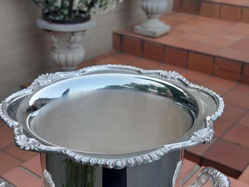 A 20th Century Silver-Plate Champagne / Wine Cooler with Handles