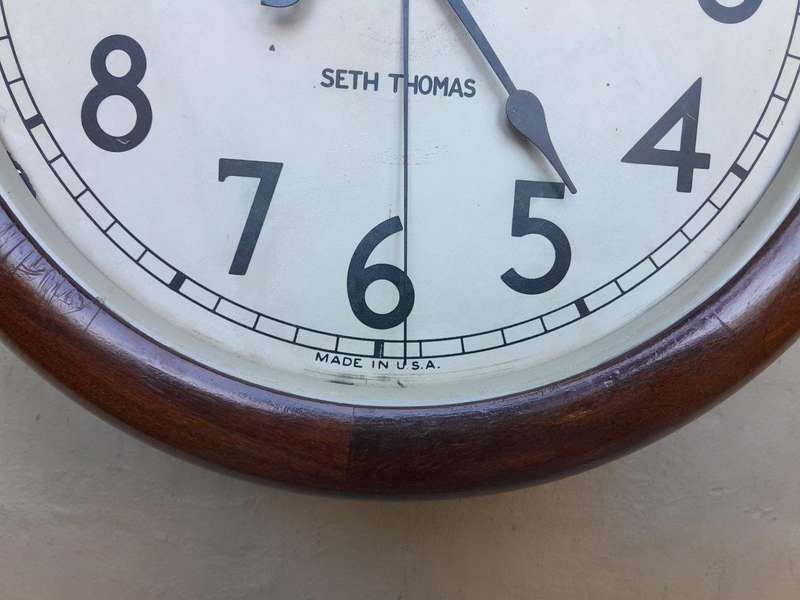 An Antique Mahogany Cased Seth Thomas Clock Made in USA