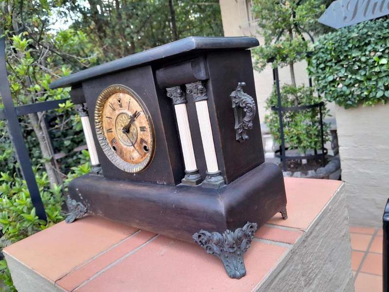 An Antique Edwardian Black Clock