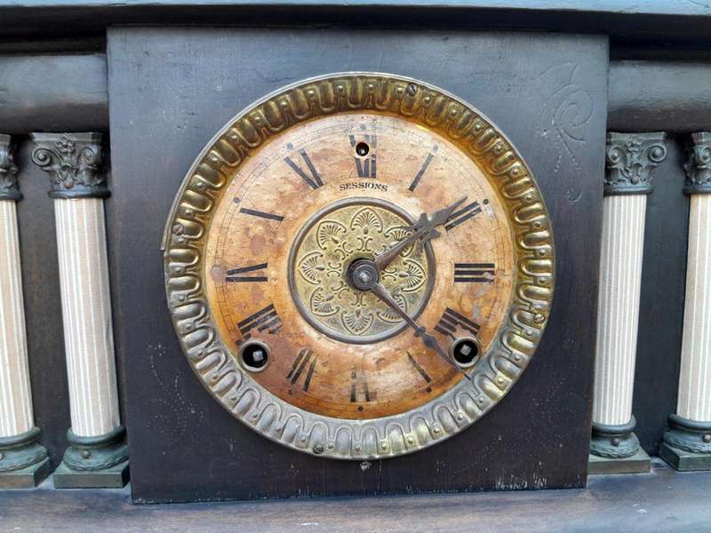 An Antique Edwardian Black Clock