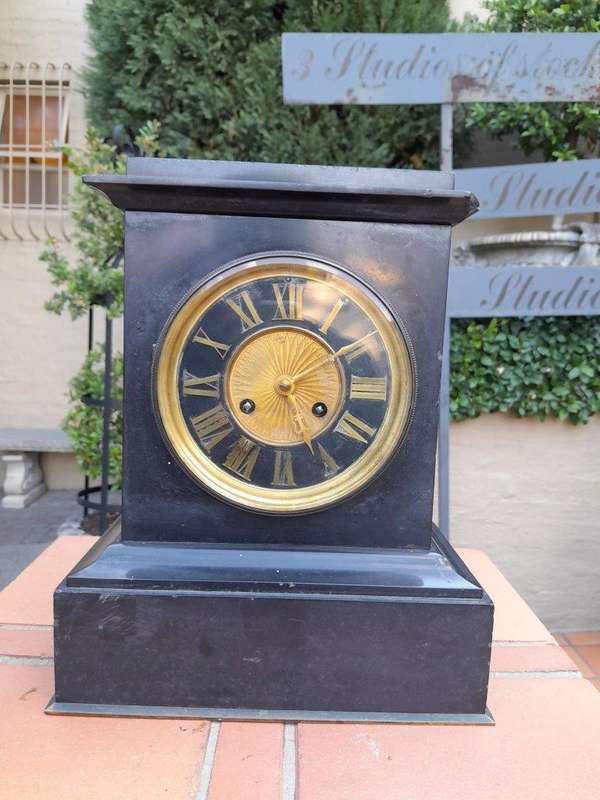 An Antique Circa 1880 French Slate Clock