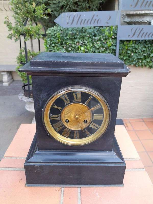 An Antique Circa 1880 French Slate Clock