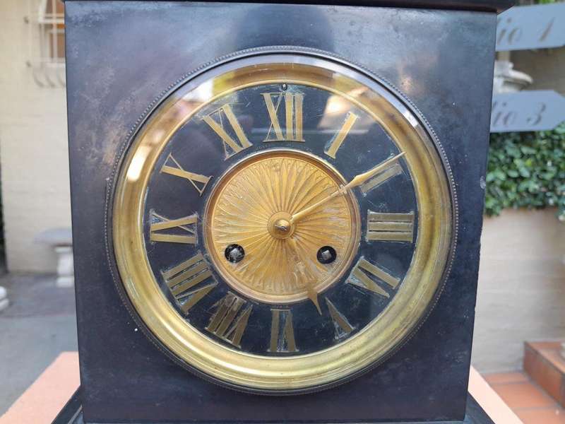 An Antique Circa 1880 French Slate Clock