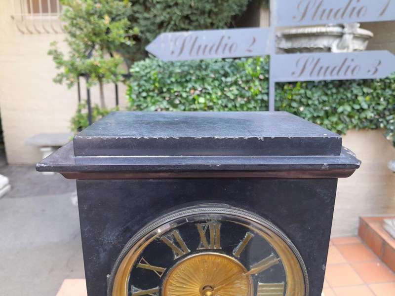 An Antique Circa 1880 French Slate Clock