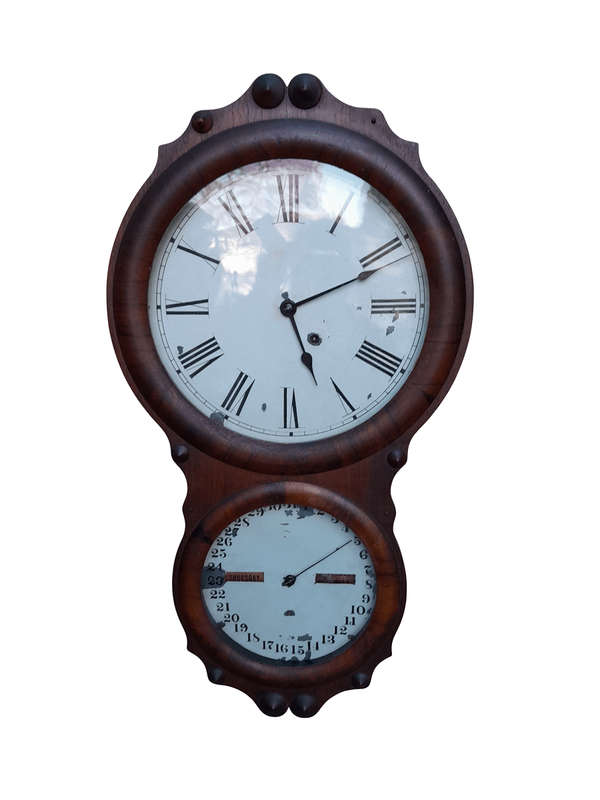 An Antique 19th Century Seth Thomas Calendar Clock