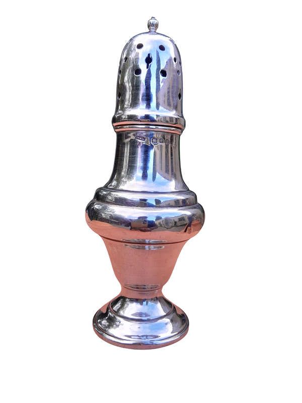 An Antique George V Birmingham 1911 Silver Sugar Caster 121g