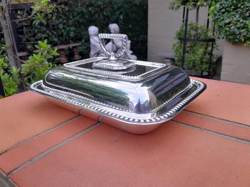 A 20th Century Electroplate Entrée Dish With Cover