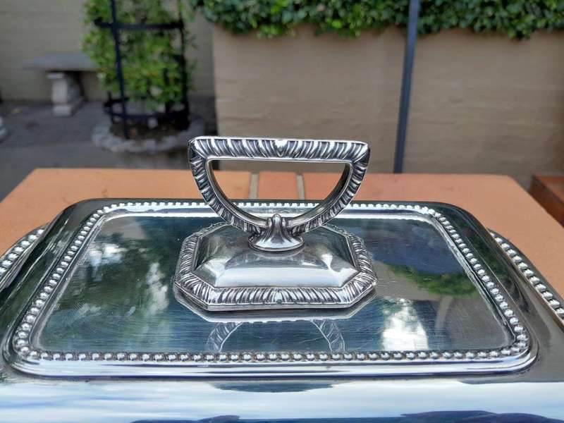 A 20th Century Electroplate Entrée Dish With Cover