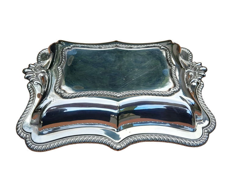 A 20th Century Electroplate Entrée Dish With Cover